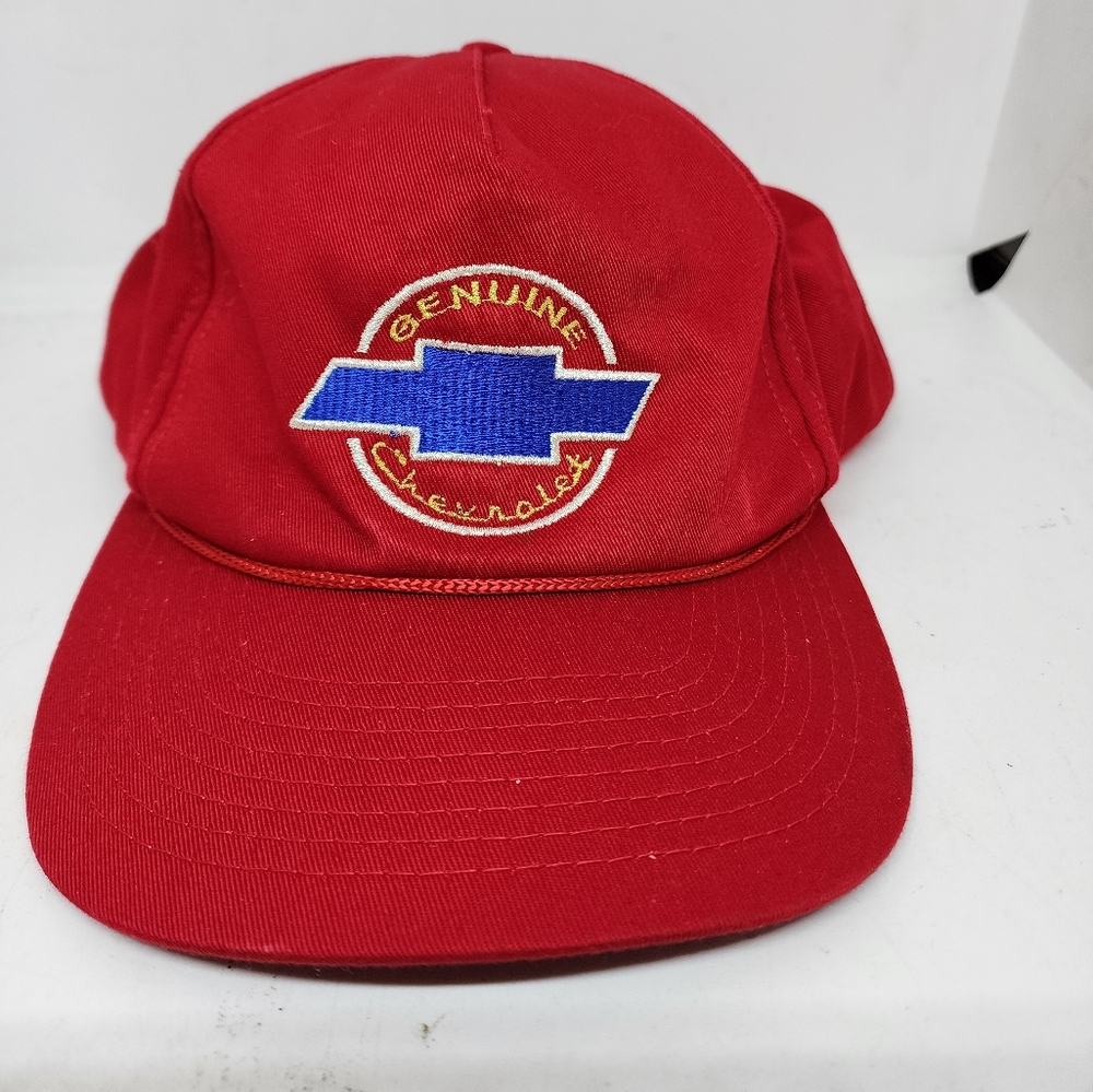 Dynamic Designs Genuine Chevrolet Parks Chevrolet Snapback Red Trucker Hat